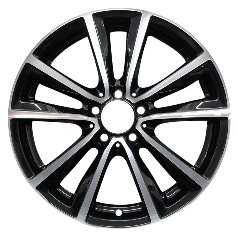 2014 mercedes b250 wheel 18 machined gloss black aluminum 5 lug w85325mb 2