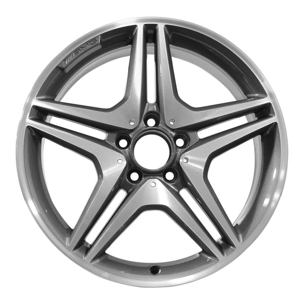 2015 mercedes b250 wheel 18 machined charcoal aluminum 5 lug w85335mc 1