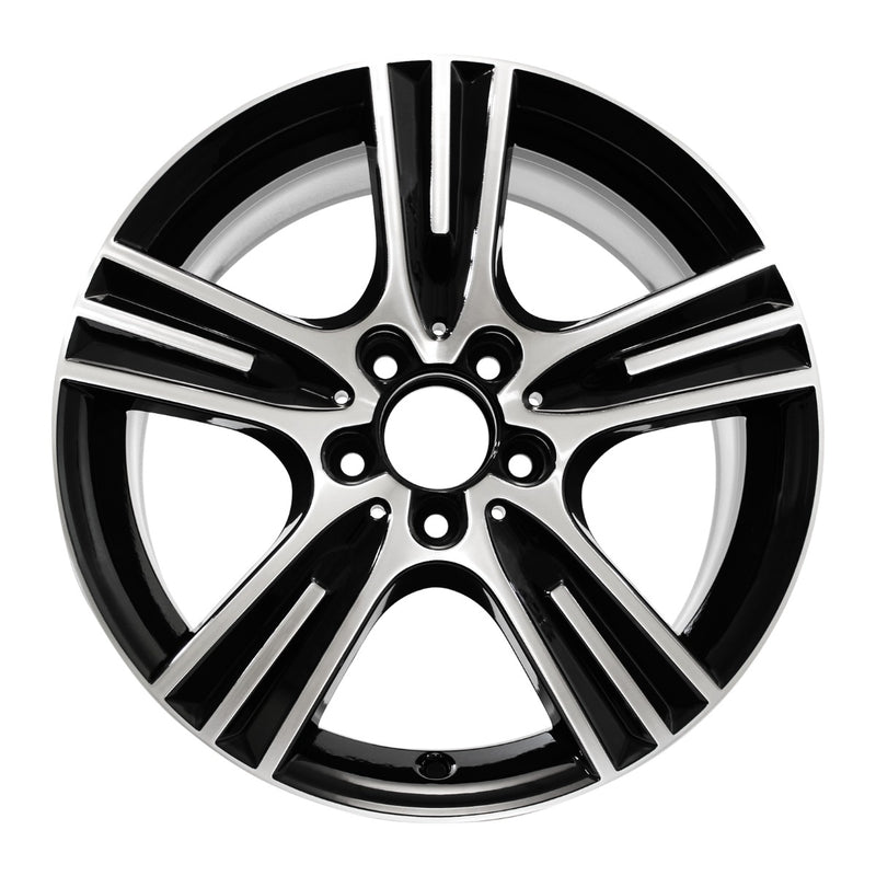 2011 mercedes c300 wheel 17 machined gloss black aluminum 5 lug w85345mb 1