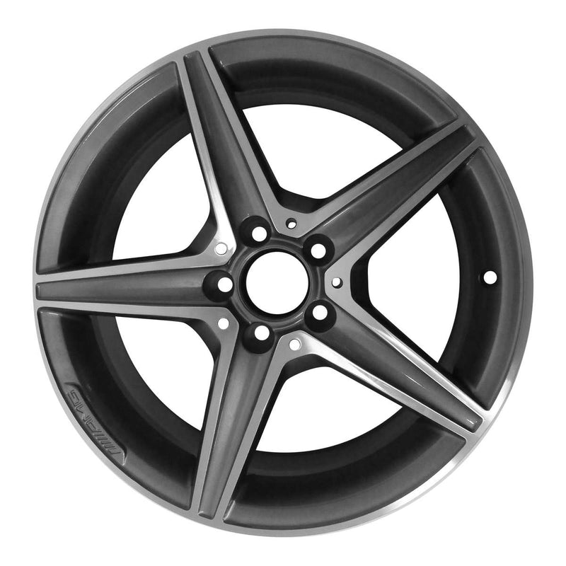 2019 Mercedes C43 Wheel 18" Machined Charcoal Aluminum 5 Lug W85372MC-15