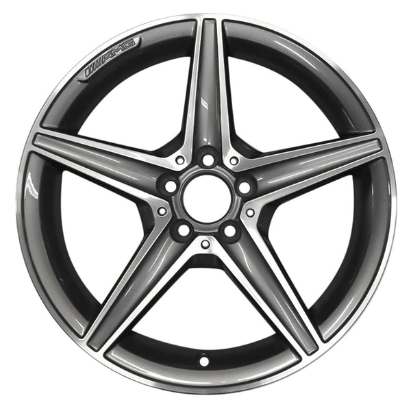 2019 Mercedes C43 Wheel 18" Machined Charcoal Aluminum 5 Lug W85373MC-15