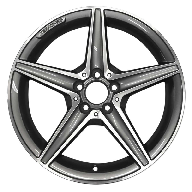 2014 Mercedes C400 Wheel 18" Machined Charcoal Aluminum 5 Lug W85373MC-1