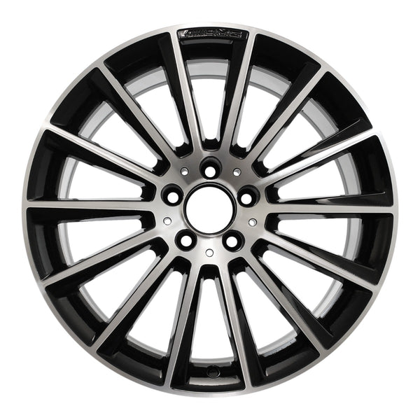 2016 Mercedes C300 Wheel 19" Machined Gloss Black Aluminum 5 Lug W85374MB-2