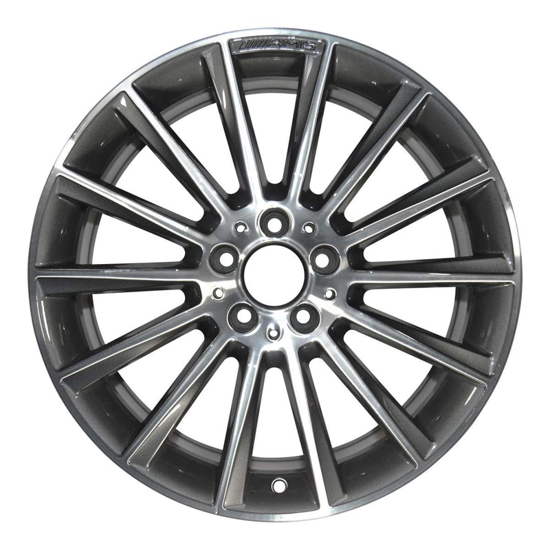 2015 Mercedes C400 Wheel 19" Machined Charcoal Aluminum 5 Lug W85375MC-2