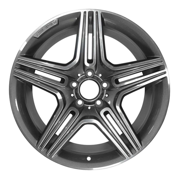 2013 Mercedes SL65 Wheel 19" Machined Charcoal Aluminum 5 Lug W85378MC-4