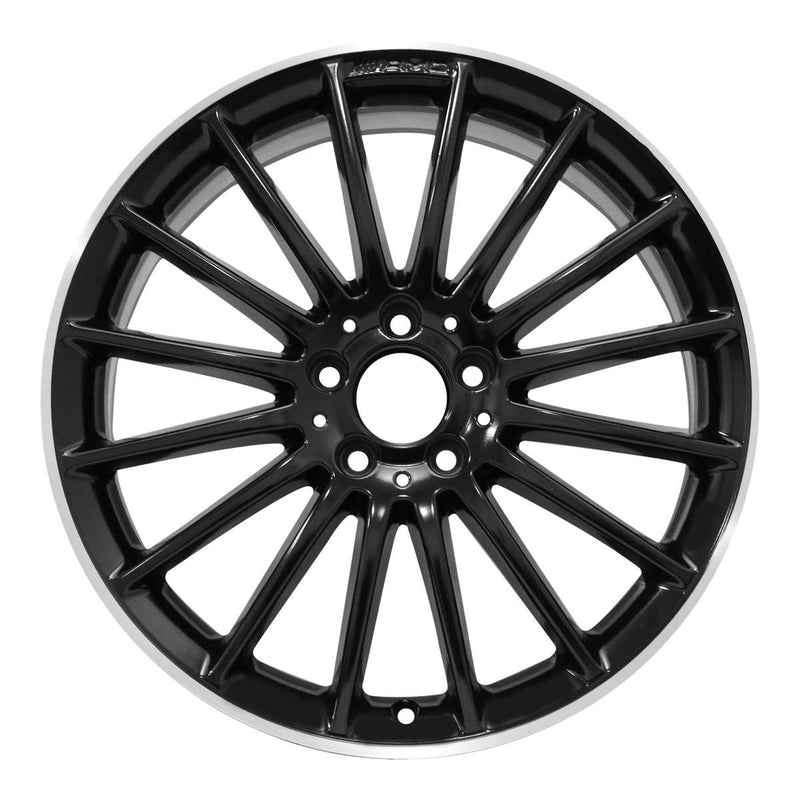 2015 Mercedes CLA45 Wheel 19" Machined Black Aluminum 5 Lug W85393MB-2