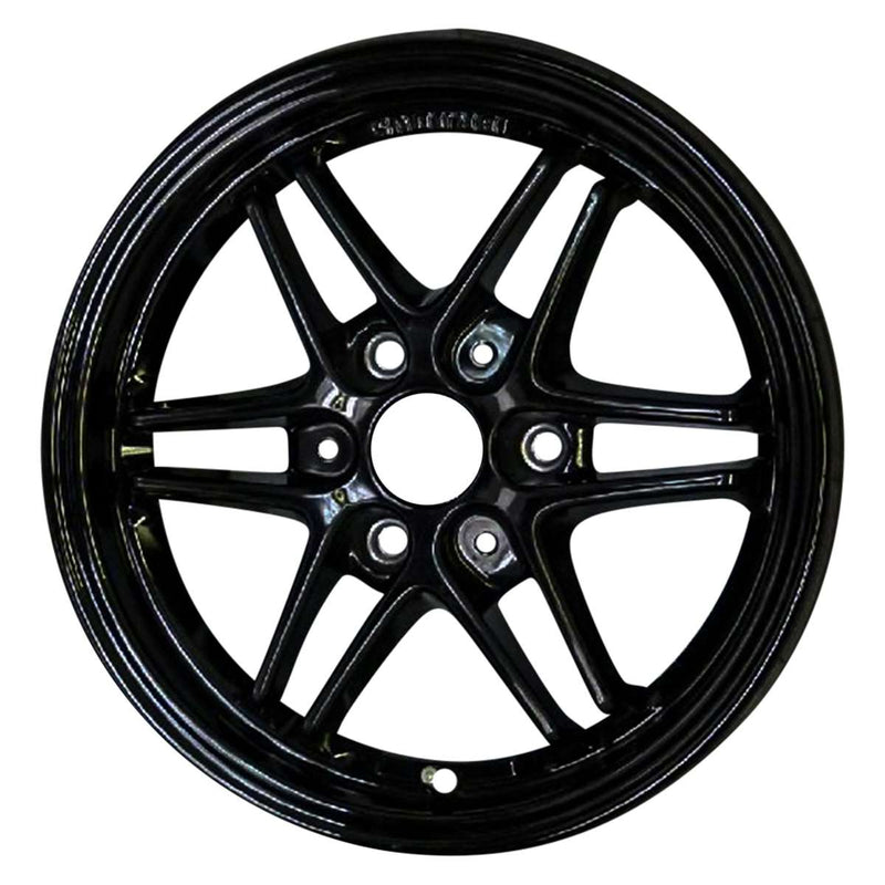 2013 Smart Car Wheel 15" Gloss Black Aluminum 3 Lug W85410GB-1