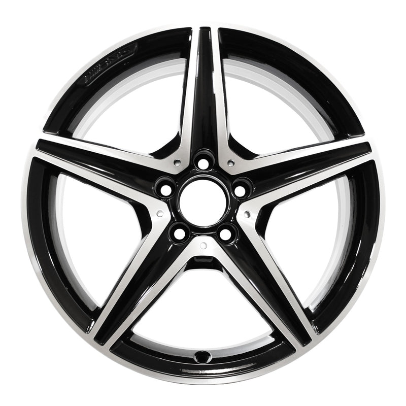 2018 Mercedes C43 Wheel 18" Machined Gloss Black Aluminum 5 Lug W85445MB-3