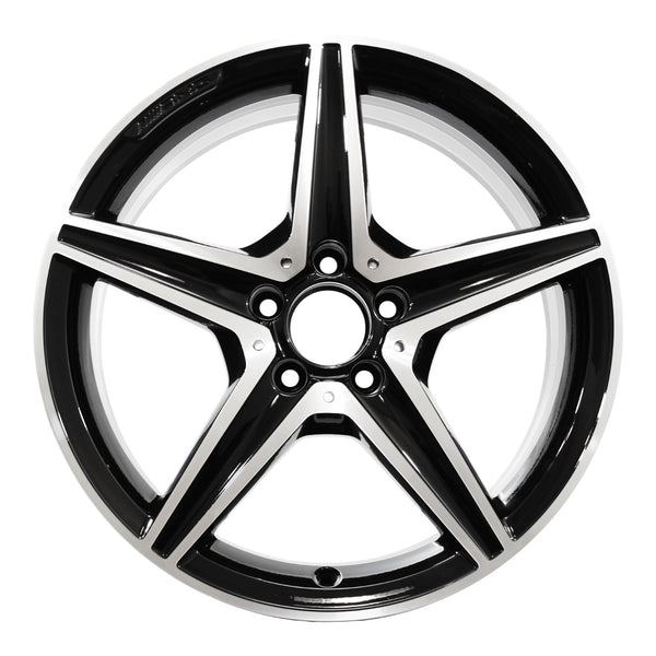 2019 Mercedes C43 Wheel 18" Machined Gloss Black Aluminum 5 Lug W85447MB-4