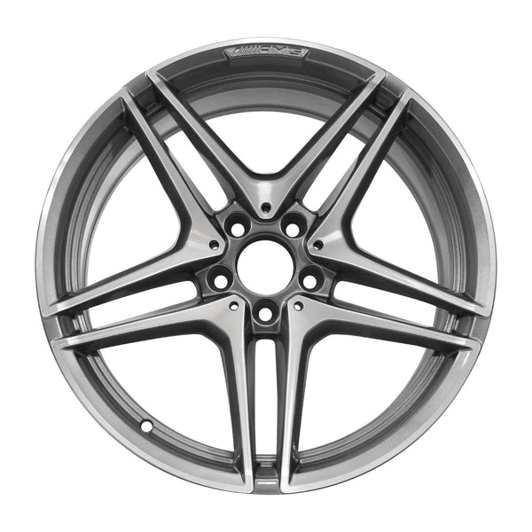 2015 Mercedes C63 Wheel 19" Machined Charcoal Aluminum 5 Lug W85455MC-2