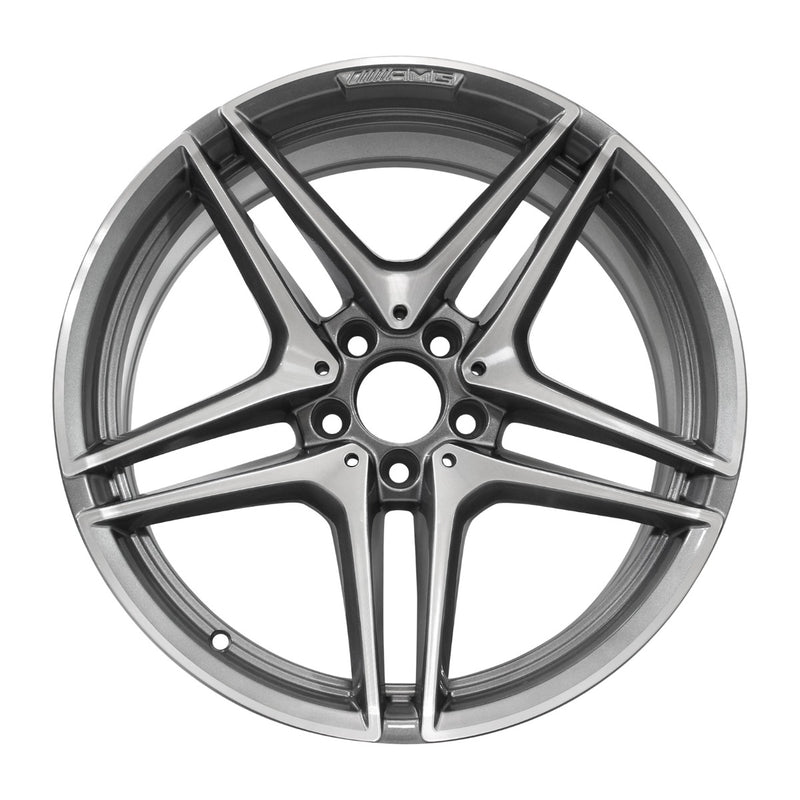 2015 Mercedes C63 Wheel 19" Machined Charcoal Aluminum 5 Lug W85455MC-2