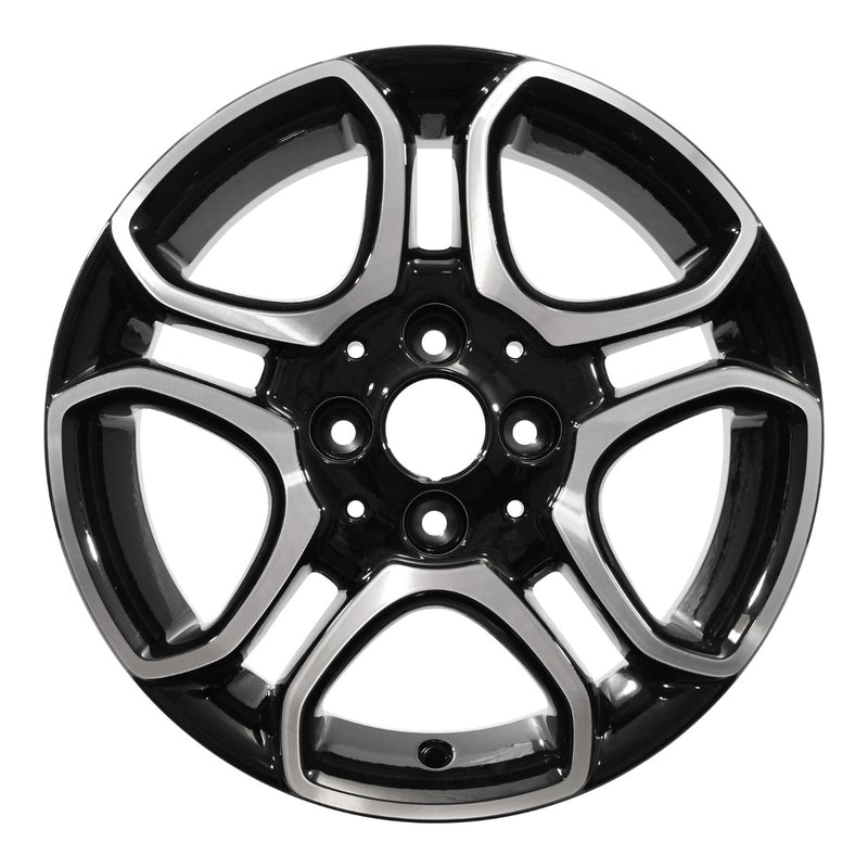 2016 Smart Car Wheel 15" Machined Gloss Black Aluminum 4 Lug W85467MB-1