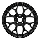 2017 Smart Car Wheel 16" Aluminio negro 4 lengüetas W85468B-2