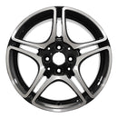 2016 Smart Car Wheel 16" Aluminio negro mecanizado 4 lengüetas W85470MB-1