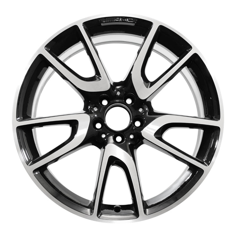 2018 Mercedes E43 Wheel 20" Machined Gloss Black Aluminum 5 Lug W85544MB-3