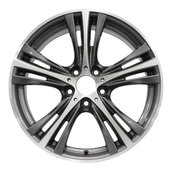 2014 BMW 320i Wheel 19" Machined Charcoal Aluminum 5 Lug W86011MC-1