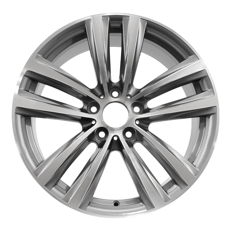 2015 BMW 335i Wheel 19" Machined Charcoal Aluminum 5 Lug W86018MC-5