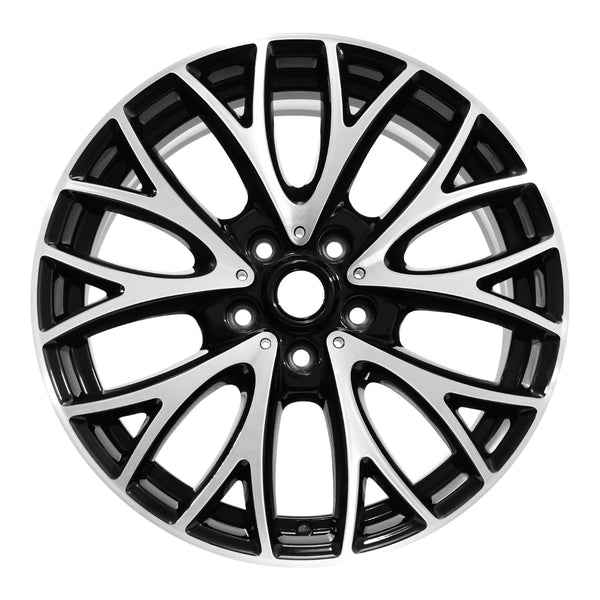 2014 Mini Cooper Wheel 19" Machined Gloss Black Aluminum 5 Lug W86068MB-6