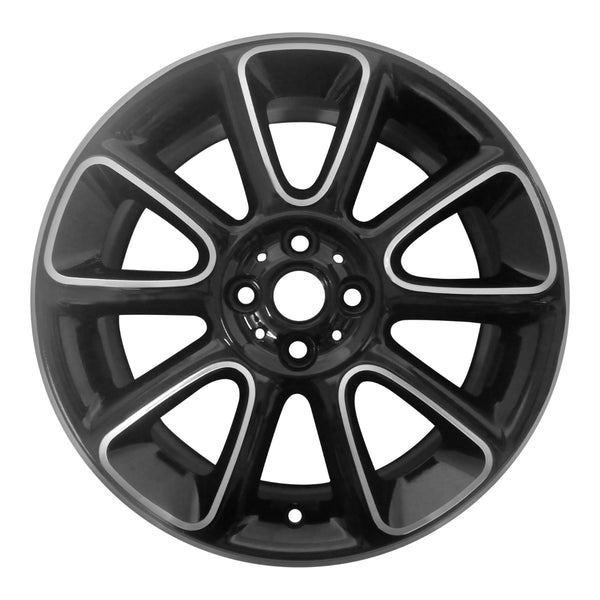 2014 Mini Cooper Wheel 17" Machined Gloss Black Aluminum 4 Lug W86074MB-2