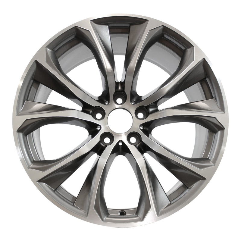 2016 BMW X6 Wheel 20" Machined Charcoal Aluminum 5 Lug W86117MC-2