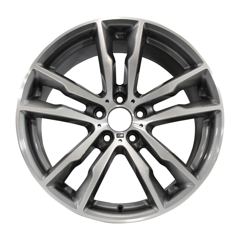 2016 BMW X6 Wheel 20" Machined Charcoal Aluminum 5 Lug W86192MC-2