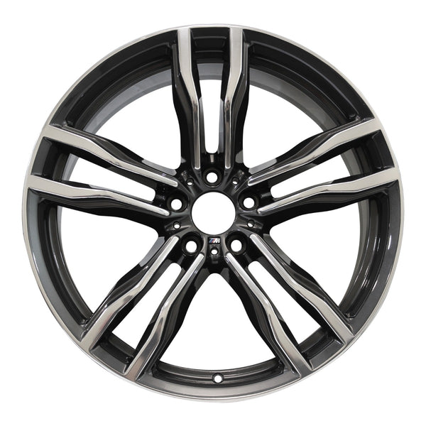 2016 BMW X6 Wheel 21" Polished Charcoal Aluminum 5 Lug W86195PC-2