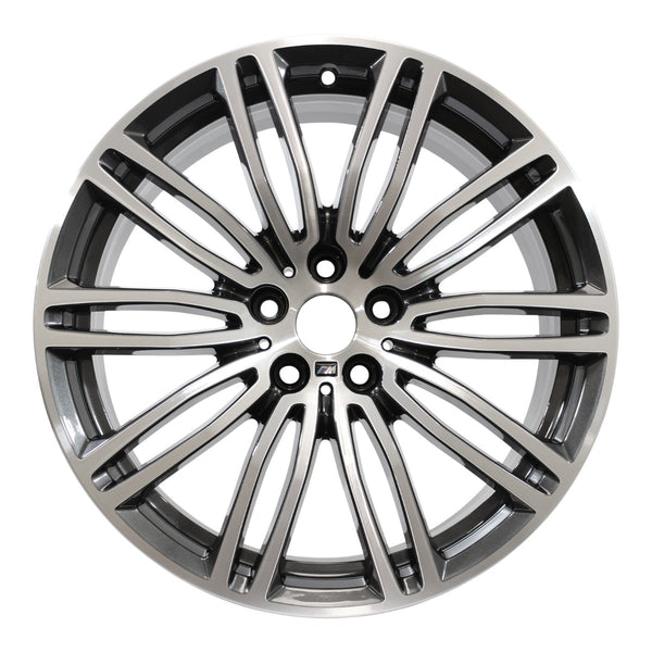 2020 BMW 530E Wheel 19" Machined Charcoal Aluminum 5 Lug W86328MC-11