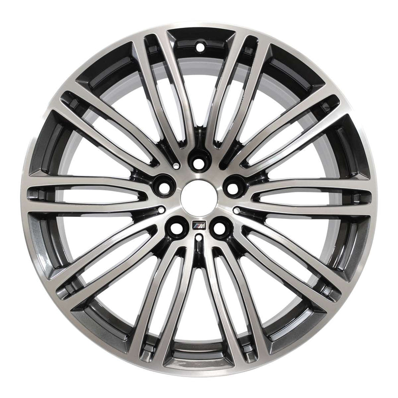 2020 BMW 530E Wheel 19" Machined Charcoal Aluminum 5 Lug W86332MC-11