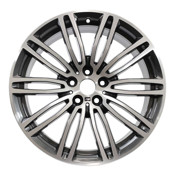 2020 BMW 530i Wheel 19" Machined Charcoal Aluminum 5 Lug W86332MC-12