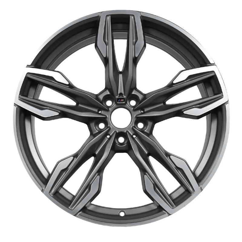 2019 BMW X4 Wheel 21" Machined Charcoal Aluminum 5 Lug W86367MC-3