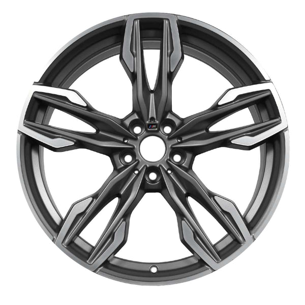 2019 BMW X4 Wheel 21" Machined Charcoal Aluminum 5 Lug W86364MC-3