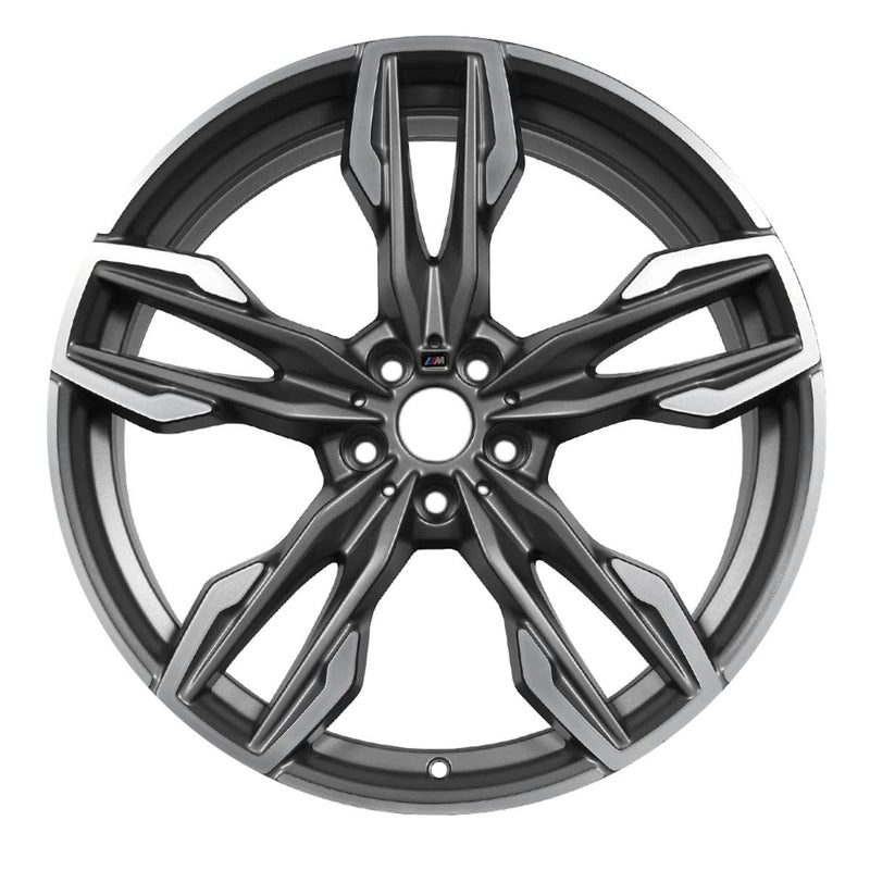 2018 BMW X3 Wheel 21" Machined Charcoal Aluminum 5 Lug W86364MC-1