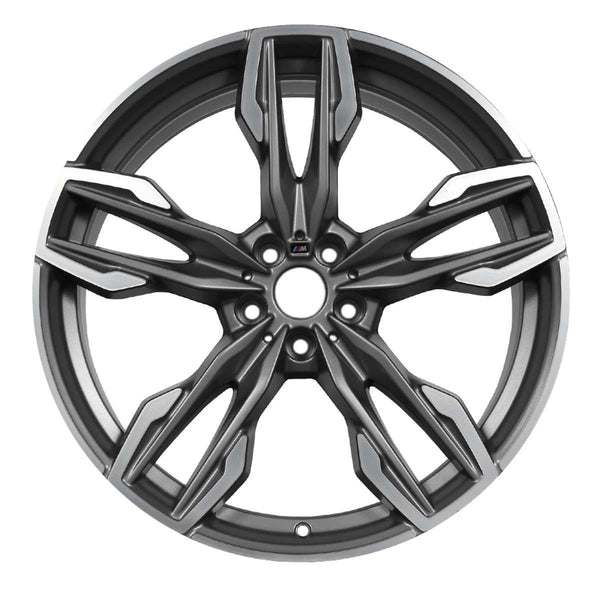 2020 BMW X4 Wheel 21" Machined Charcoal Aluminum 5 Lug W86367MC-5