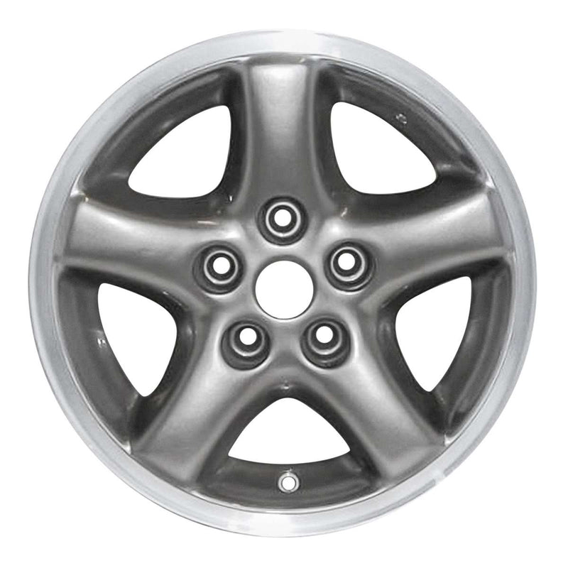 2002 Jeep Wrangler Rueda 15" Aluminio Carbón Maquinado 5 Lug W9018MC-6