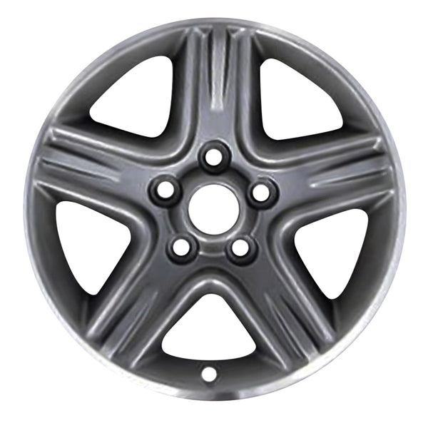 2004 Jeep Liberty Wheel 16" Charcoal Machined Lip Aluminio 5 Lug W9049CML-1