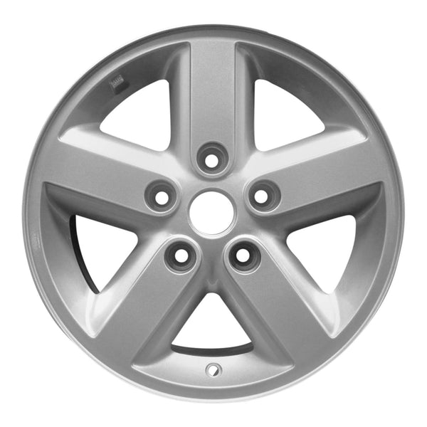 2007 Jeep Wrangler Wheel 16" Silver Aluminum 5 Lug W9073S-1