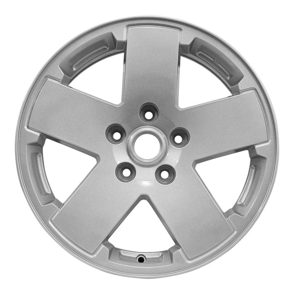 2007 Jeep Wrangler Rueda 18" Plata Aluminio 5 Lug W9076AS-1