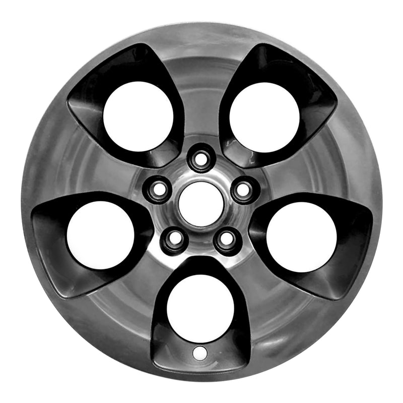 2016 Jeep Wrangler Wheel 18" Polished Black Aluminum 5 Lug W9119APB-1