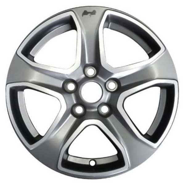 2019 Jeep Wrangler Wheel 17" Polished Charcoal Aluminum 5 Lug W9217PC-2