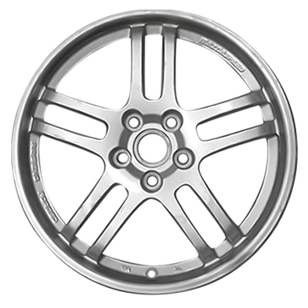 2017 Mazda 3 ruedas 18" aluminio plateado 5 lengüetas W96086S-4