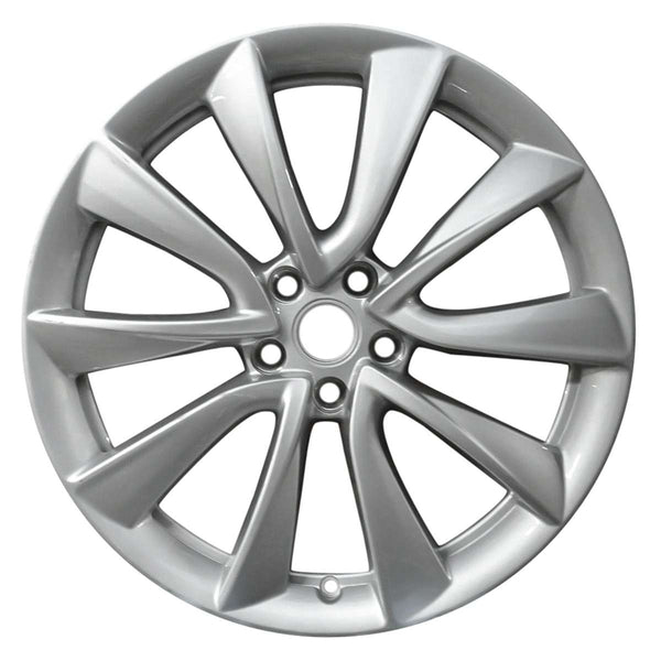 2018 Tesla Model Wheel 19" Silver Aluminum 5 Lug W96231S-1