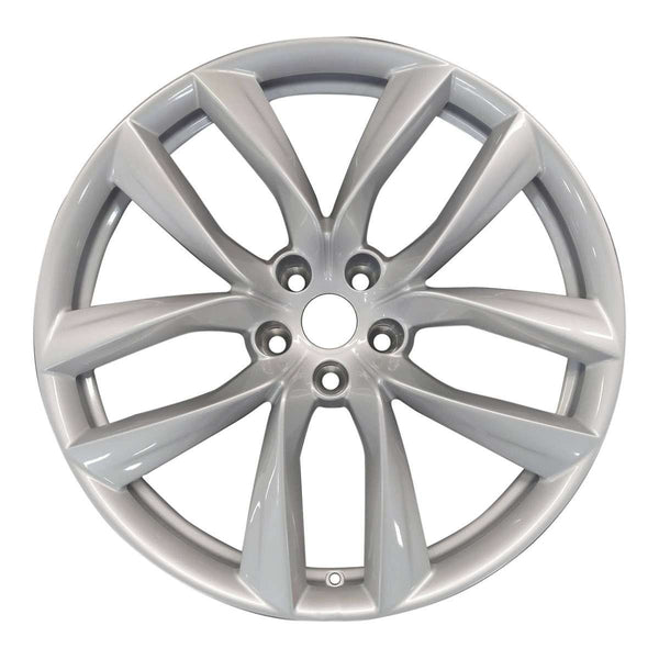 2012 Tesla Model Wheel 21" Silver Aluminum 5 Lug W96560S-2