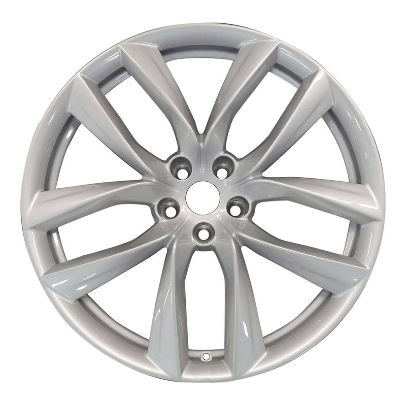 2012 Tesla Model Wheel 21" Silver Aluminum 5 Lug W96560S-2