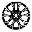 2020 BMW X5 Rueda 22" Aluminio negro maquinado 5 lengüetas W96700MB-1