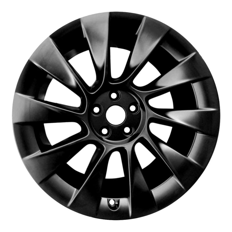 2021 Tesla Model Wheel 20" Black Aluminum 5 Lug W96965B-2