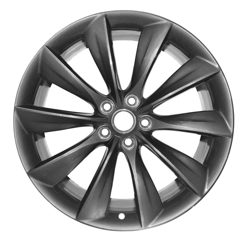 2013 tesla model wheel 21 charcoal aluminum 5 lug rw98727c 2