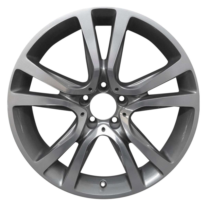 2014 Mercedes E350 Wheel 19" Machined Charcoal Aluminum 5 Lug W97116MS-2