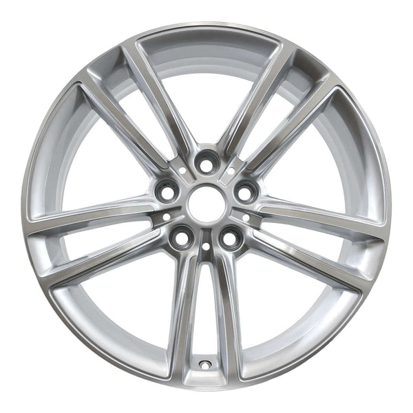 2012 Tesla Model Wheel 19" Machined Silver Aluminum 5 Lug W97200MS-2