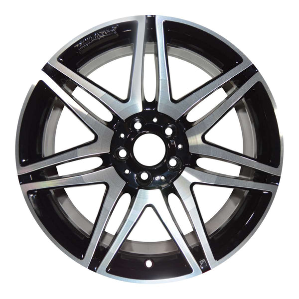 2013 Mercedes E550 Wheel 19" Machined Gloss Black Aluminum 5 Lug W98610MB-1