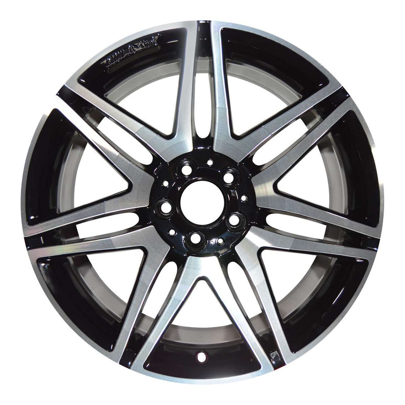 2014 Mercedes E550 Wheel 19" Machined Black Aluminum 5 Lug W97323MB-2